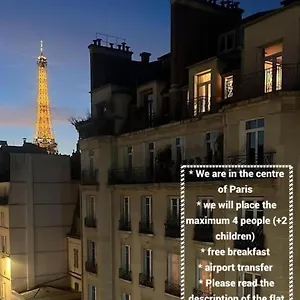 Studio Lumineux Vue Tour Eiffel Apartment Paris