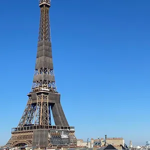 Magnifique Vue Tour Eiffel Studio Prive Avec Balcon * Paris